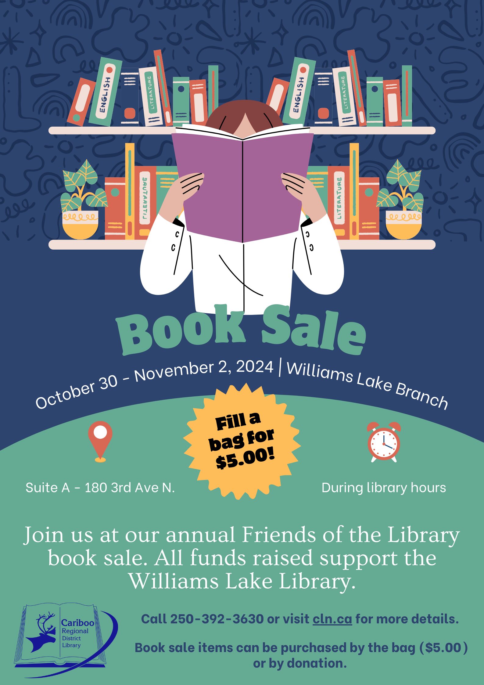 Williams Lake Friends of the Library annual book sale