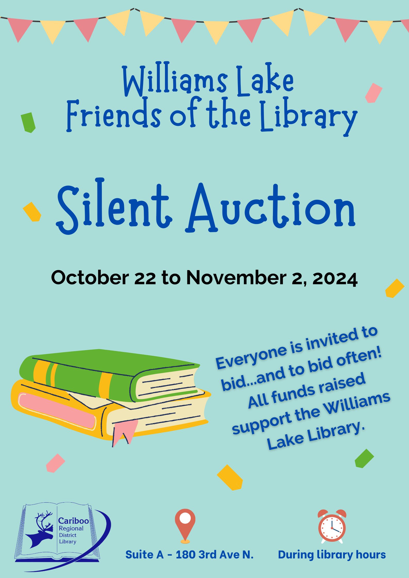 Williams Lake Friends of the Library silent auction